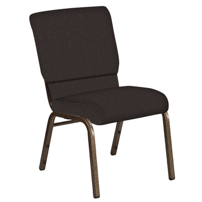 18.5''W Church Chair in Mainframe Fabric - Gold Vein Frame - View 1