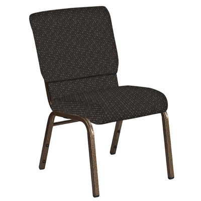 18.5''W Church Chair in Optik Fabric - Gold Vein Frame - View 1