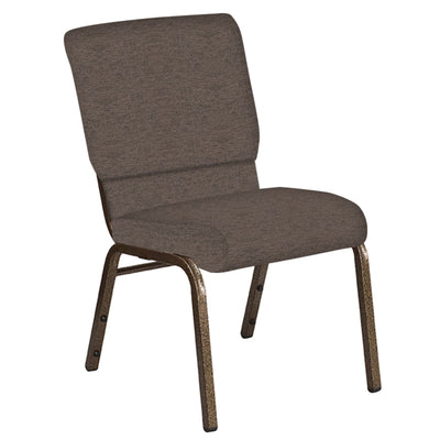 18.5''W Church Chair in Ravine Fabric - Gold Vein Frame - View 1