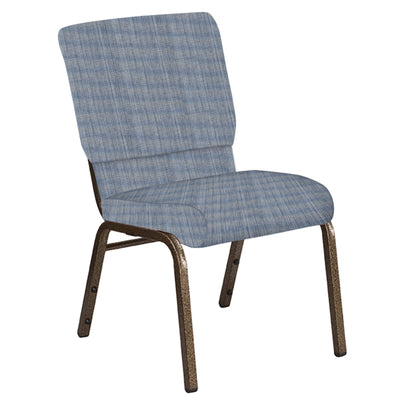 18.5''W Church Chair in Sammie Joe Fabric - Gold Vein Frame - View 1