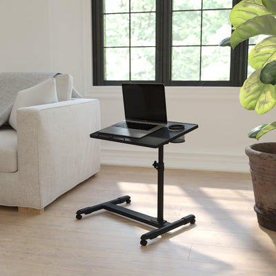 Adjustable Height Steel Mobile Computer Desk - View 2