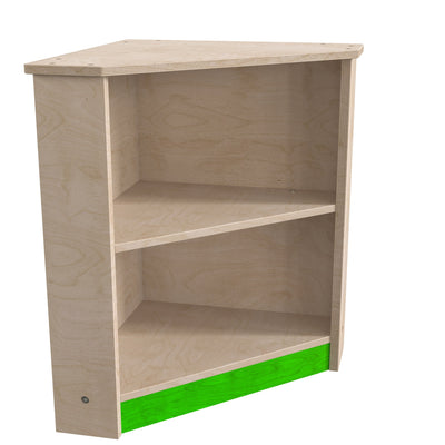 Bright Beginnings Commercial Grade Wooden Kid's Two Tier Corner Kitchen Cabinet - View 1