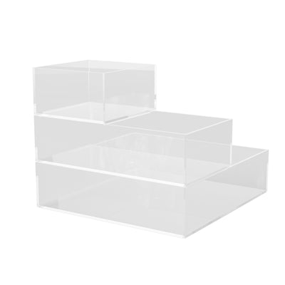 Brody Set of 3 Stack and Slide Plastic Tray Office Desktop Organizers - View 1