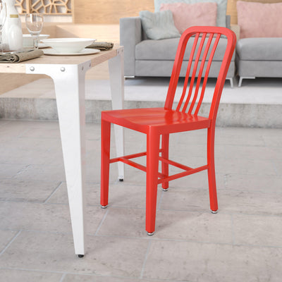 Commercial Grade Metal Indoor-Outdoor Chair