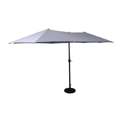Elizabeth Commercial Grade 15 FT Triple Head Patio Umbrella with Easy Lift Crank Functionality - View 1