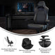 Black |#| Ergonomic Gaming Chair with 4D Armrests, Headrest, & Lumbar Support-Black/Black