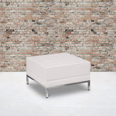 HERCULES Imagination Series LeatherSoft Quilted Tufted Modular Ottoman - View 2