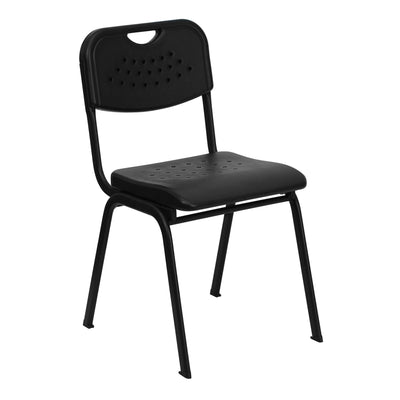 HERCULES Series 880 lb. Capacity Plastic Stack Chair with Open Back - View 1