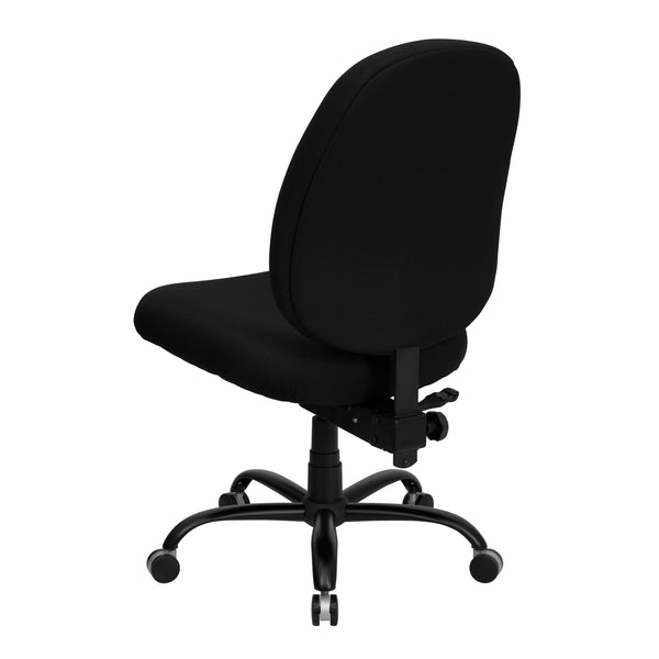 Big & Tall 400 lb. Rated High Back Black Fabric Swivel Ergonomic Office Chair