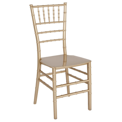 HERCULES Series Resin Stackable Chiavari Chair with Free Cushion - View 1