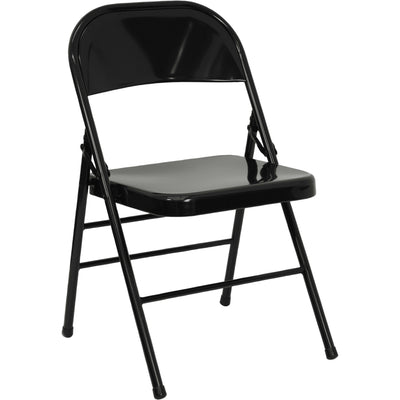 HERCULES Series Triple Braced & Double Hinged Metal Folding Chair - View 1