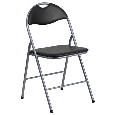 HERCULES Series Vinyl Metal Folding Chair with Carrying Handle