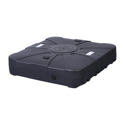 Hank Heavy Duty Weather-Resistant Universal Offset Umbrella Base with Grooved Handles and Built-In Wheels - View 1