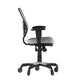 Gray/Black Frame |#| Mid-Back Ergonomic Multifunction Mesh Chair with Polyurethane Wheels-Gray