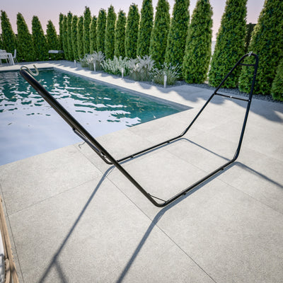 Rigby Heavy Duty Hammock Stand, All Weather Universal 2 Person Steel Stand Fits Hammocks 9 to 14 Feet Long, 550 LBS Weight Capacity - View 2