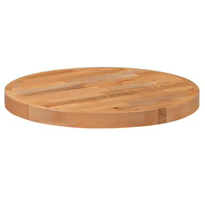 Round Butcher Block Style Table Top