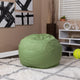 Green |#| Small Solid Green Refillable Bean Bag Chair for Kids and Teens