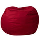 Red |#| Small Solid Red Refillable Bean Bag Chair for Kids and Teens