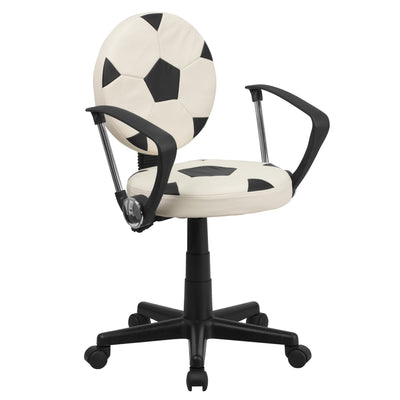 Sports Swivel Task Office Chair with Arms - View 1