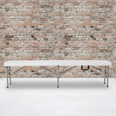 11''W x 72"L Bi-Fold Folding Bench with Carrying Handle - View 2