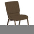 18.5''W Church Chair in Amaze Fabric - Gold Vein Frame