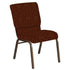 18.5''W Church Chair in Empire Fabric - Gold Vein Frame