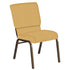 18.5''W Church Chair in Fiji Fabric - Gold Vein Frame