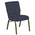 18.5''W Church Chair in Harmony Fabric - Gold Vein Frame