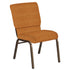 18.5''W Church Chair in Highlands Fabric - Gold Vein Frame