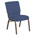 18.5''W Church Chair in Illusion Fabric - Gold Vein Frame
