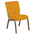 18.5''W Church Chair in Lancaster Fabric - Gold Vein Frame