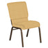 18.5''W Church Chair in Neptune Fabric - Gold Vein Frame