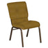 18.5''W Church Chair in Optik Fabric - Gold Vein Frame