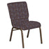 18.5''W Church Chair in Perplex Fabric - Gold Vein Frame