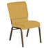 18.5''W Church Chair in Phoenix Fabric - Gold Vein Frame