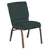 18.5''W Church Chair in Rapture Fabric - Gold Vein Frame