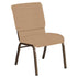 18.5''W Church Chair in Tahiti Fabric - Gold Vein Frame