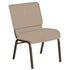 21''W Church Chair in Amaze Fabric - Gold Vein Frame