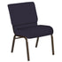 21''W Church Chair in Bonaire Fabric - Gold Vein Frame