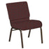 21''W Church Chair in Circuit Fabric - Gold Vein Frame