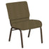 21''W Church Chair in Georgetown Fabric - Gold Vein Frame