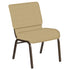 21''W Church Chair in Rapture Fabric - Gold Vein Frame