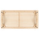Natural |#| 23.625inchW x 47.25inchL Natural Plastic Adjustable Activity Table-School Table for 6