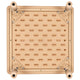 Natural |#| 24inch Square Natural Plastic Height Adjustable Activity Table - School Table for 4