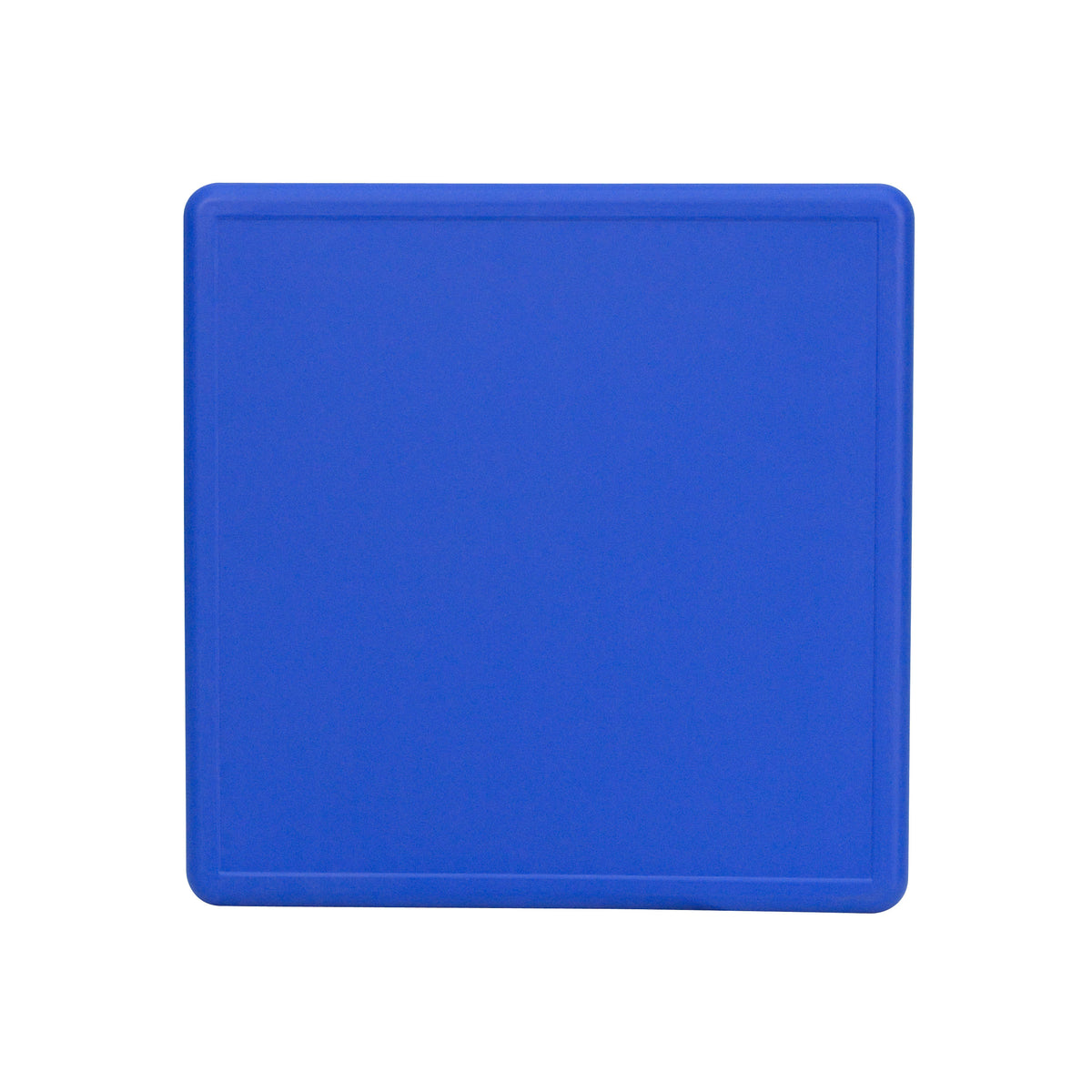 Blue |#| 24inch Square Blue Plastic Height Adjustable Activity Table