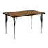 24''W x 48''L Rectangular HP Laminate Activity Table - Standard Height Adjustable Legs