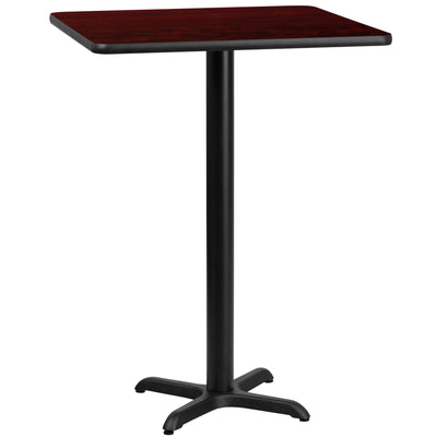 24'' Square Laminate Table Top with 22'' x 22'' Bar Height Table Base - View 1