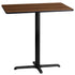 24'' x 42'' Rectangular Laminate Table Top with 23.5'' x 29.5'' Bar Height Table Base