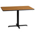 24'' x 42'' Rectangular Laminate Table Top with 23.5'' x 29.5'' Table Height Base