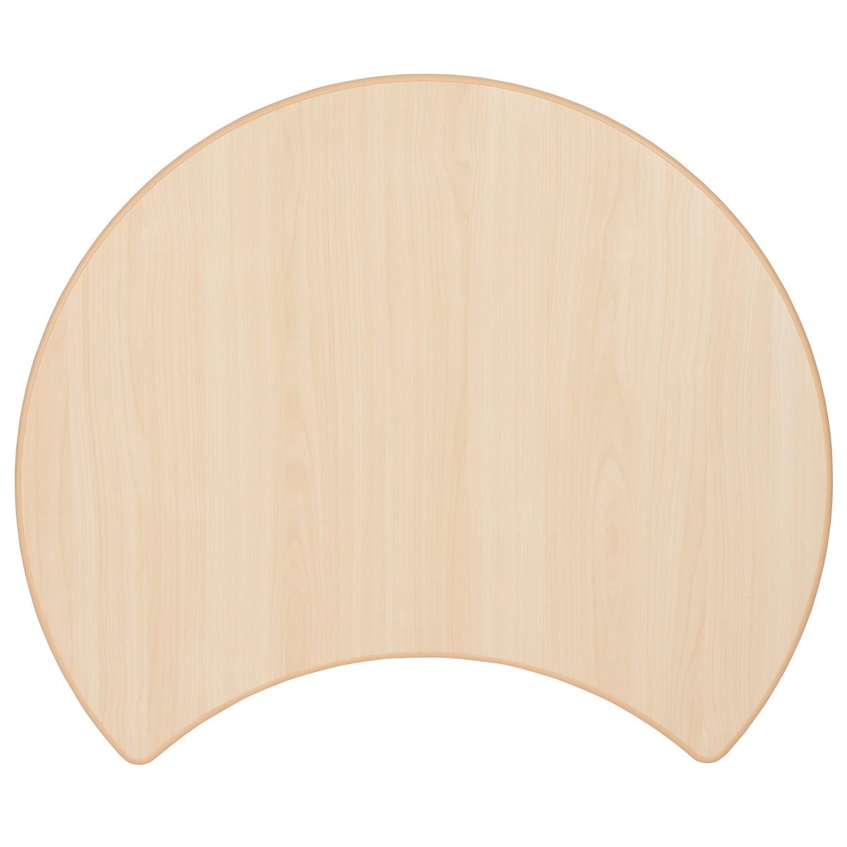 25.125inchW x 35.5inchL Crescent Natural Plastic Adjustable Activity Table-Seats 4